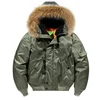 ABOORUN Men's MA1 Bomber Jackets Army Cotton Padded Coats 4
