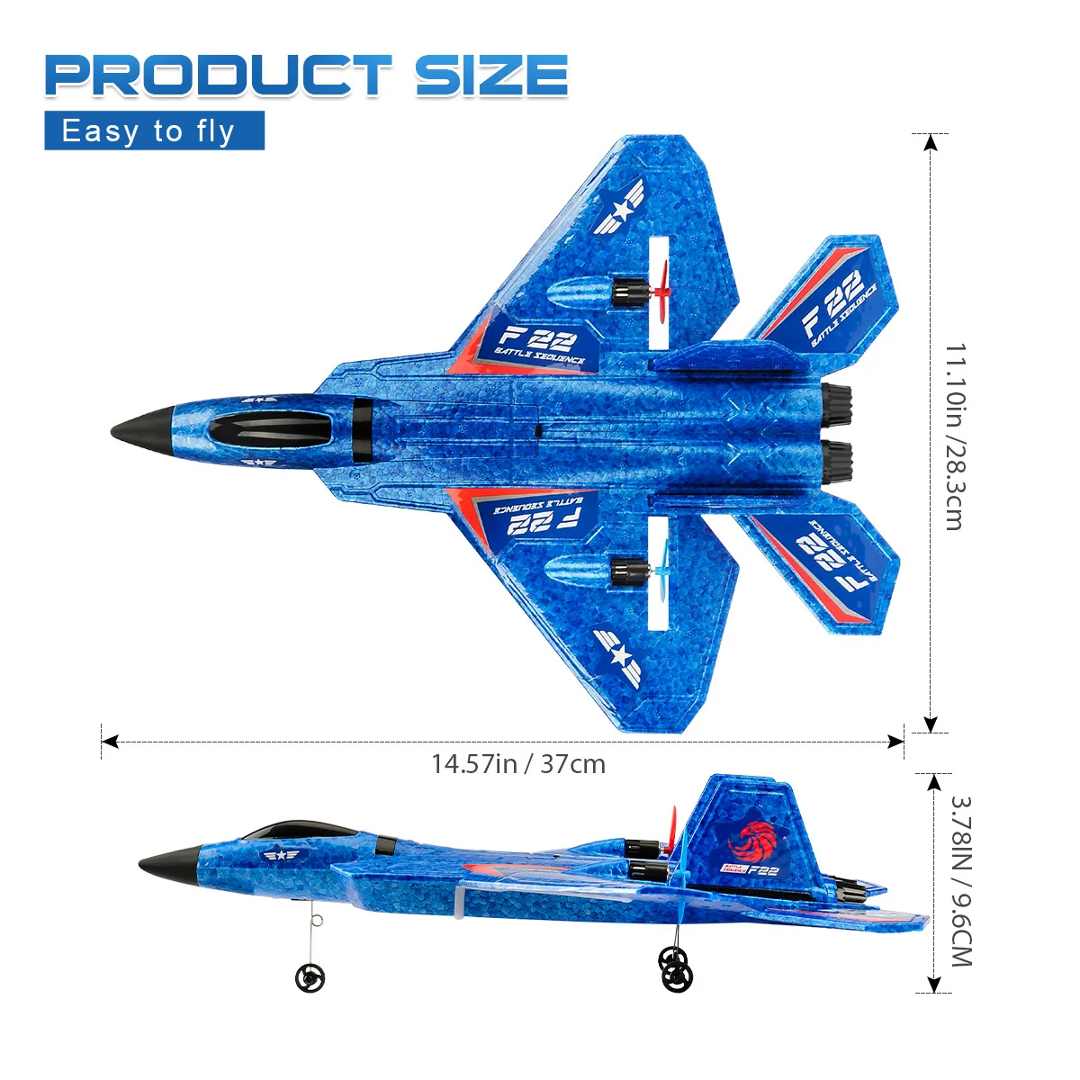 SU-27 RC Plane, Suitable for 8+ years children, the best choice for training hand-eye coordination .