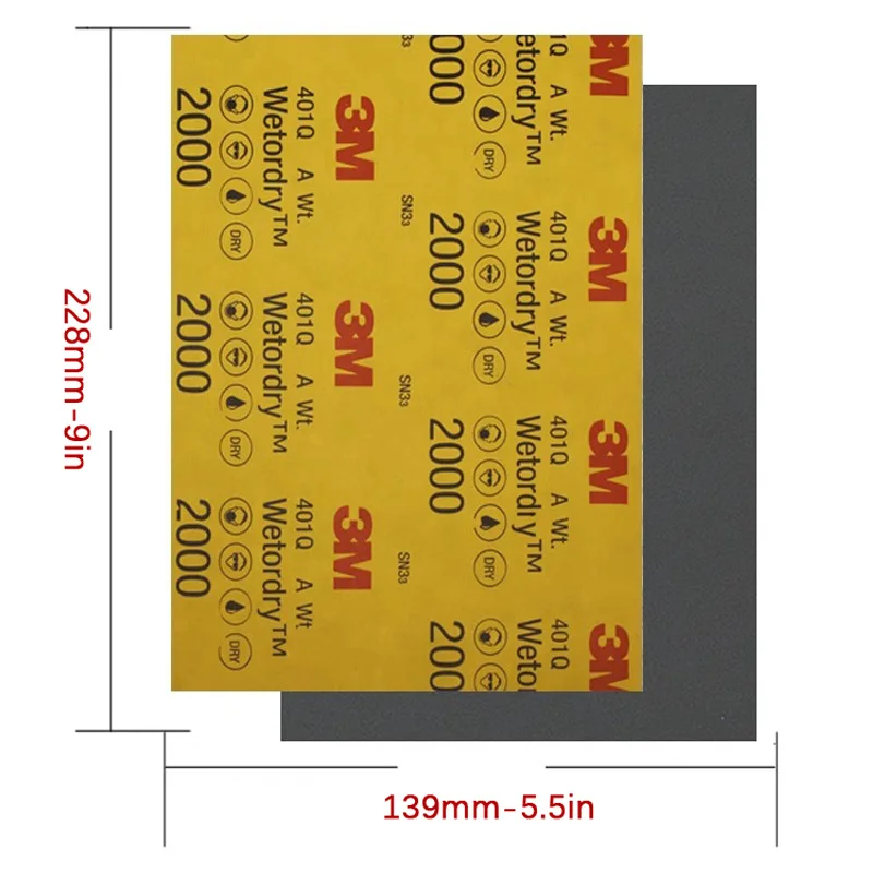 3M sandpaper 1500 mesh 2000 mesh 2500 polishing sandpaper automotive paint beautiful sanding 401Q water grinding