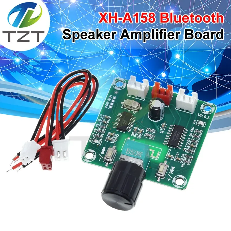 Audio Amplifier Board XH-A158 ultra clear Bluetooth 5.0 power amplifier board pam8403 small power DIY wireless speaker amplifier board 5W*2