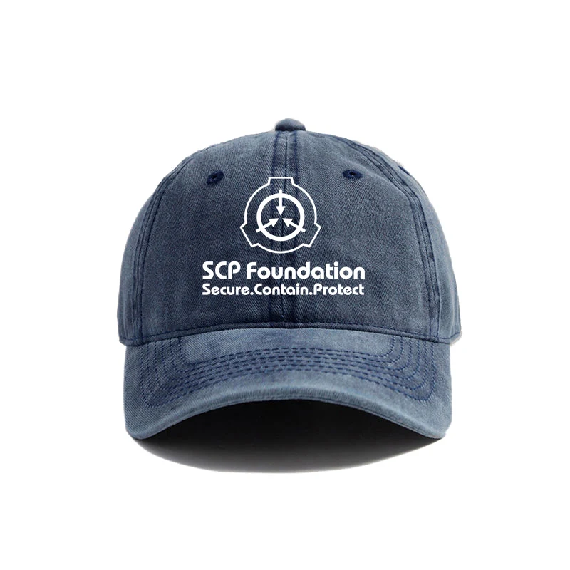 SCP Foundation Baseball Cap Distressed Hats Men Retro Outdoor Summer Adjustable MZ-153