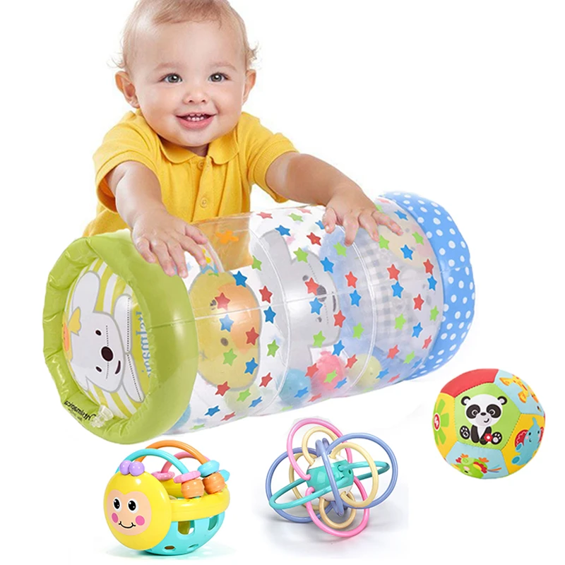 Juguetes para bebés de 6 a 12 meses, juguetes inflables para gatear, sonajero para bebés, juguetes desarrollo sensorial para bebés de 1 año, para bebés|Móviles y sonajeros bebé| AliExpress