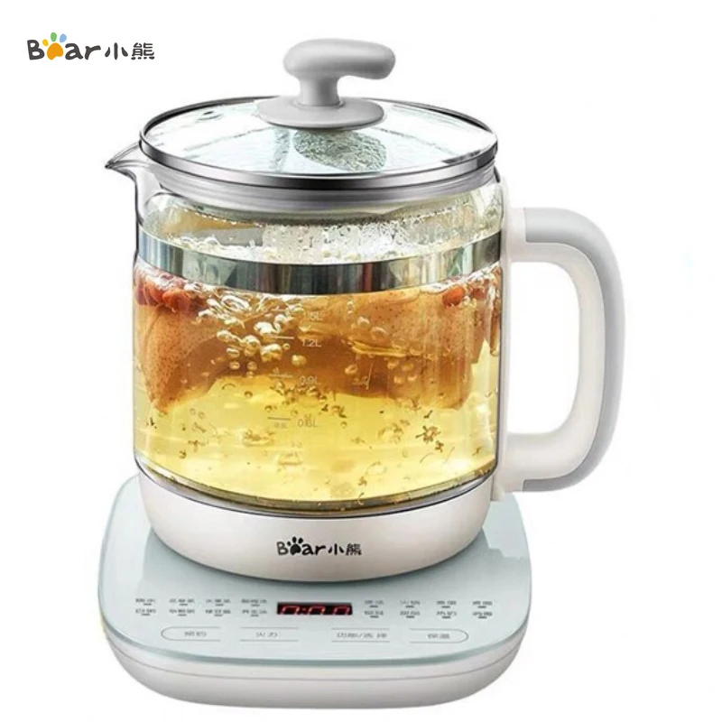 Bear 220v 1.5l Household Electric Glass Kettle Mini Health Preserving