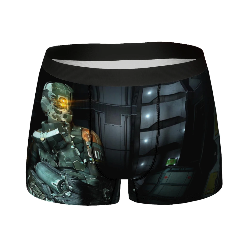 

Be on Guard Against Men Boxer Briefs Dead Space Horror Game Breathable Funny Underpants High Quality Print Shorts Birthday Gifts