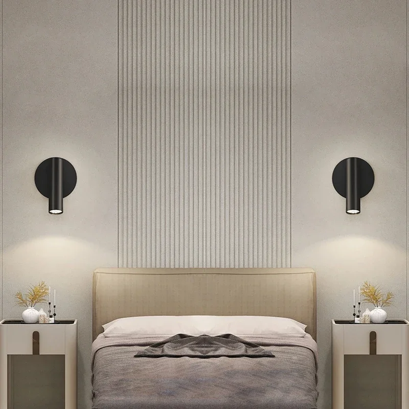 Modern LED Wall Lamp Bedside Light For Corridor Bedroom Hotel Night Book Lamp Adjustable Rotaion Wall Light 5W Led Back Lamps