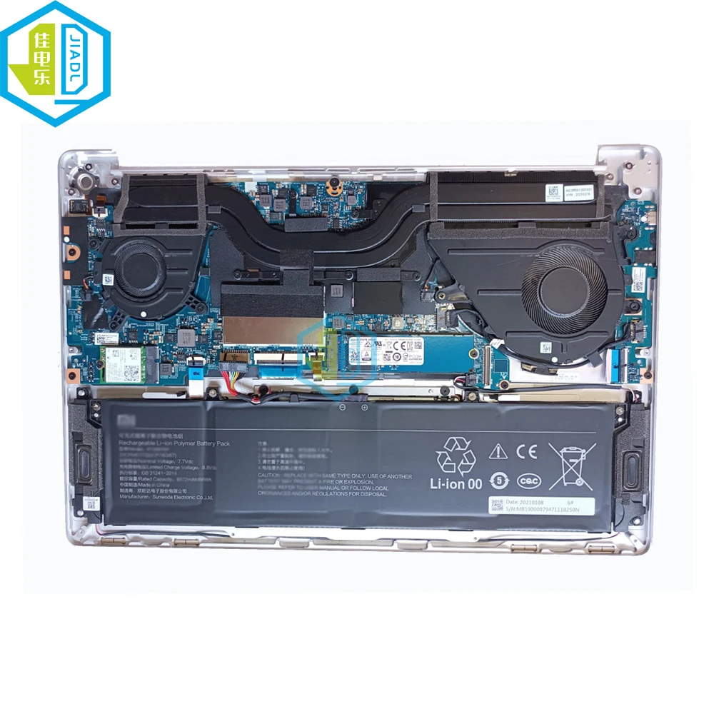 Portátil Cpu Gpu Ventiladores de Refrigeração para Xiaomi Pro 15.6 2023 Xma2009-al Computador Cooler Radiador Ventilador Novo Bn5505h5h-n00p Bnb005h5h-n00p - Imagem 5