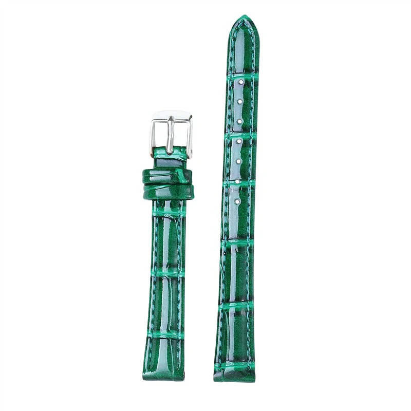 Elegant Genuine Leather Watch Strap - Women's Accessory in Vibrant Colors