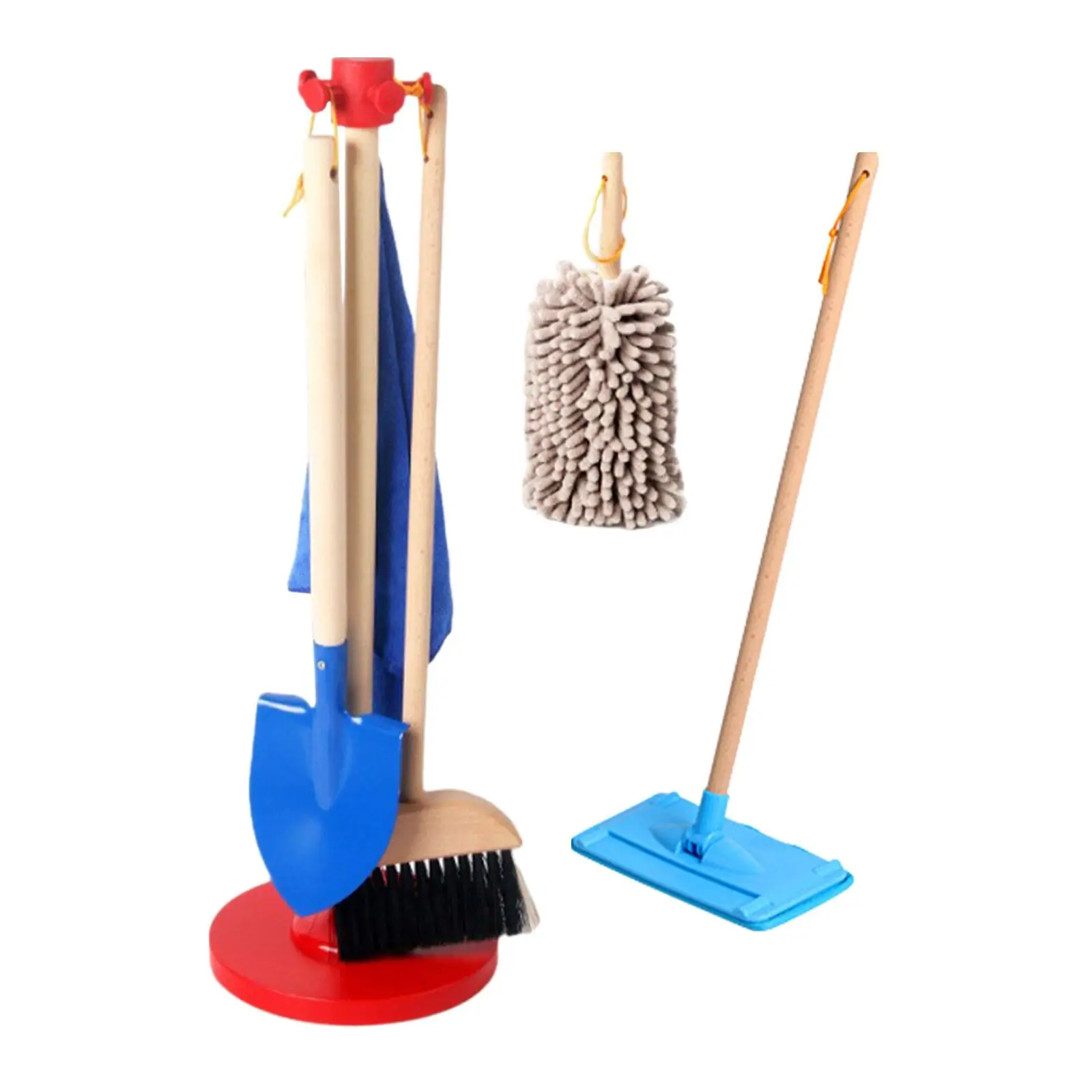 Kids Cleaning Set Spade Rag Role Play Hands on Ability Sweeping Toy for Children for Boys Girls Birthday Gift Party Toy Children 3