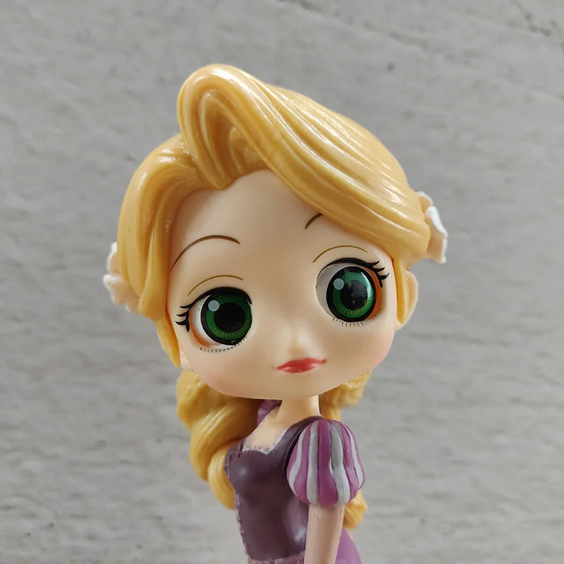 Sustancialmente compartir 945 Disney Princess Q Posket figura de Rapunzel enredada, juguetes, muñeca,  pastel de casa, decoración de boda para niños, regalo para niñas, 14cm| | -  AliExpress