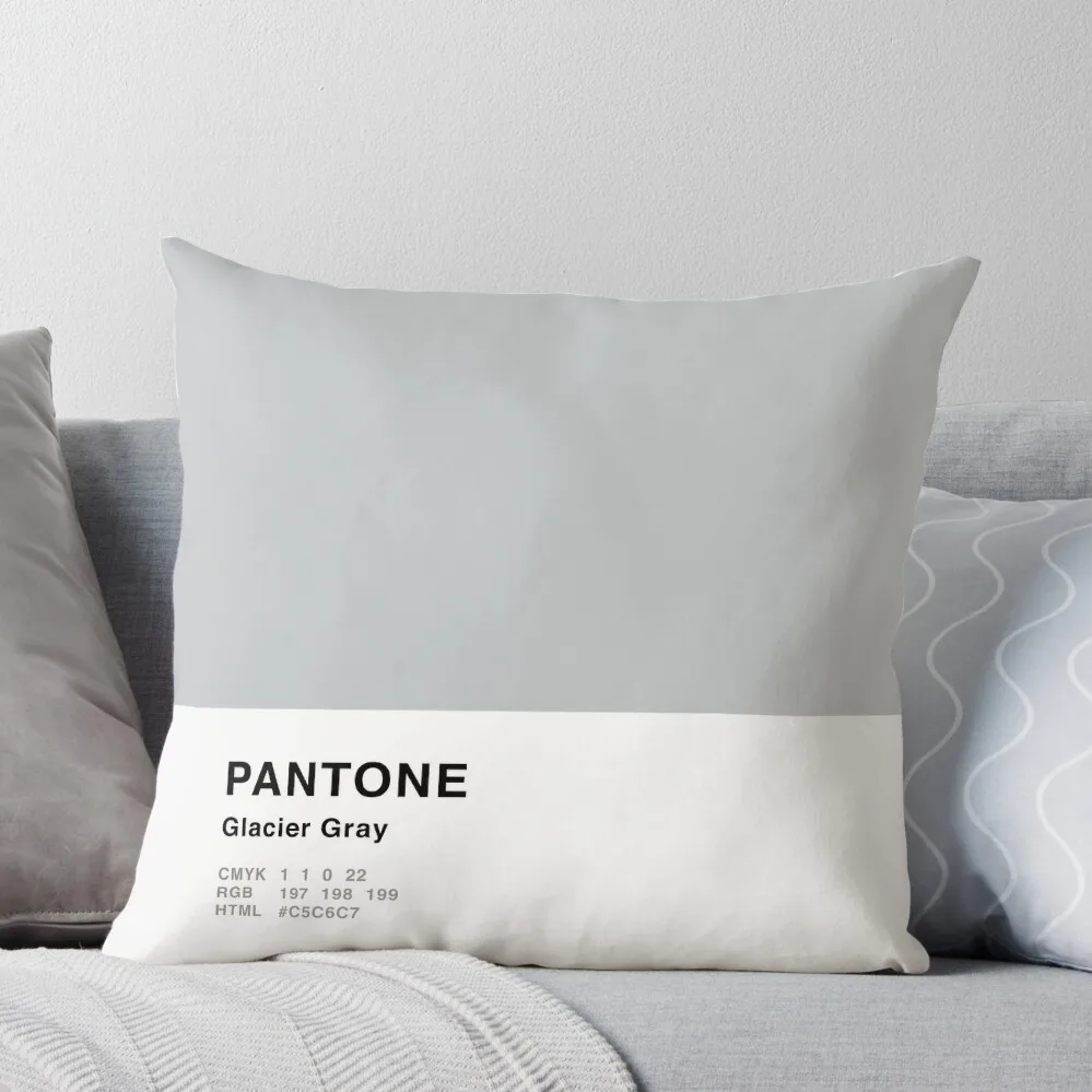 

Glacier Gray Pantone Simple Design Throw Pillow Christmas Pillowcase Cushions For Sofa Sofa Decorative Covers