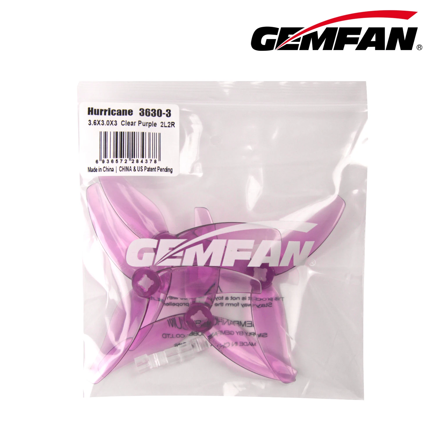 Gemfan 3630 Hurricane 3-Blade Propeller For 3.5inch FPV Drone 2CW+2CCW 4pcs/pack Freestyle Quadcopter