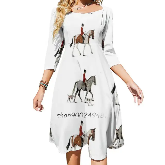 우아함과 스타일이 조화를 이루는 사냥 스카프 드레스