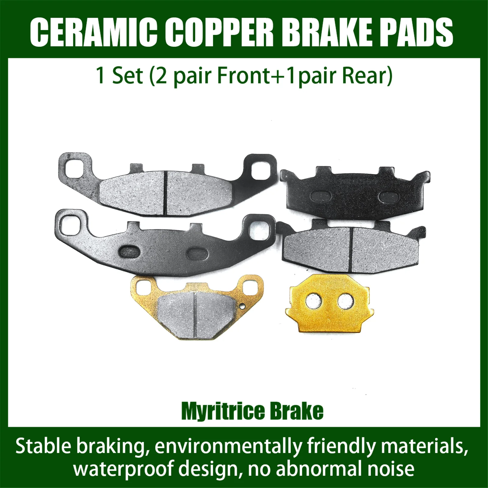 Myritrice Misura Per Kawasaki Ex250H Kle500 Ex500D Ninja Gpz500S Kl650 Pastiglie Freno Anteriori Posteriori Moto Ex 250 H Kle 500 Ex 500 D