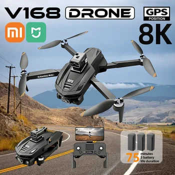 Xiaomi Mijia V168 GPS Drone Professionale 8K HD Telecamera aerea 5G WIFI motore brushless Evitamento ostacoli Pieghevole RC Quadcopter