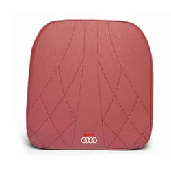 Ergonomic Car Seat Neck and Lumbar Support Cushion Set (Red Cushion)