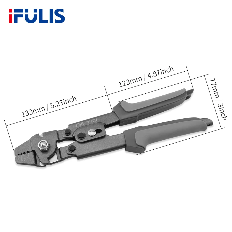 Staaldraad Krimp Vissen Swaging Gereedschapskabel Ferrule Krimpt Tot 2.0Mm Aluminium Buis Dubbele Vat Ferrule Lus Mouw