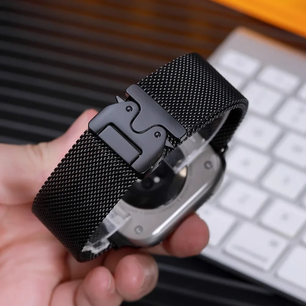 Elegant Titanium Milanese Loop