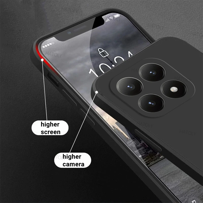 Enhanced Liquid Silicone Shockproof Phone Case - Original TPU Anti-Scratch Cover