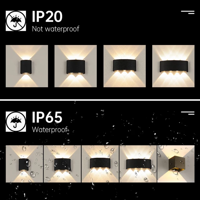 Outdoor LED wall lamp