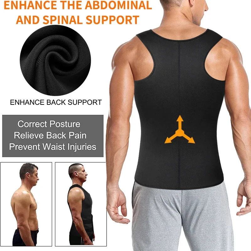 Posture Corrector Men Vest Girdle for Lumbar Back Spine Support