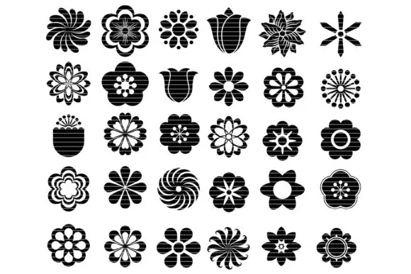 200+ Flower Craft SVG Vector File Bundle Laser Cut Vector DXF EPS AI PDF for CNC Laser/Cutting Printing Engraving wood routers for sale