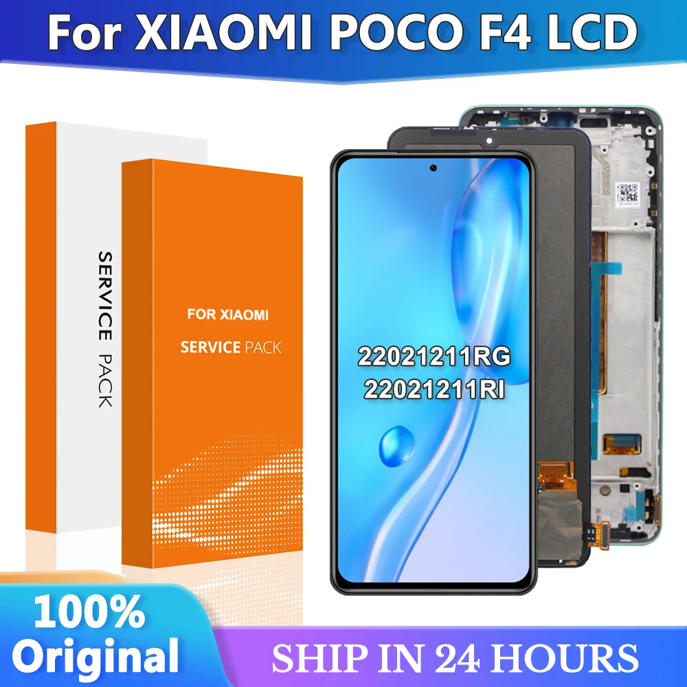 

6.67'' Tested For Xiaomi POCO F4 LCD Display Touch Screen Digitizer Replacement Parts For POCOF4 Screen 22021211RG 22021211RI