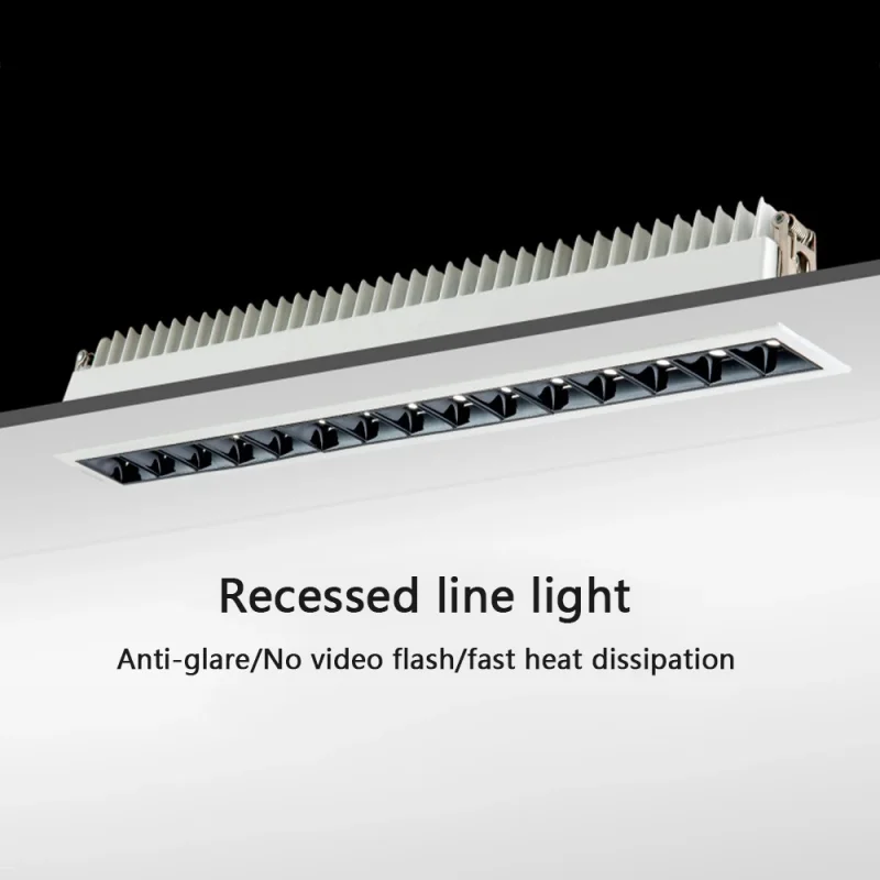 LED Downlight LED Spotlight Aluminum Recessed Square Led Ceiling Grille Light 3W6W9W15W20W30W 110V 220V