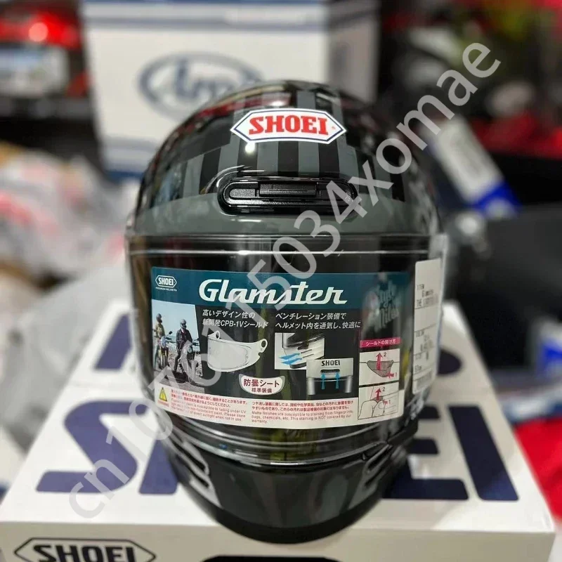 Shoei Glamster Lucky Cat Garage TC-5 Motorcycle Helmet Retro