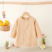 Children's New Girls' Round Neck Raglan Sleeve Woolen Coat Children's Autumn and Winter Westernized Solid Color Woolen Top 5