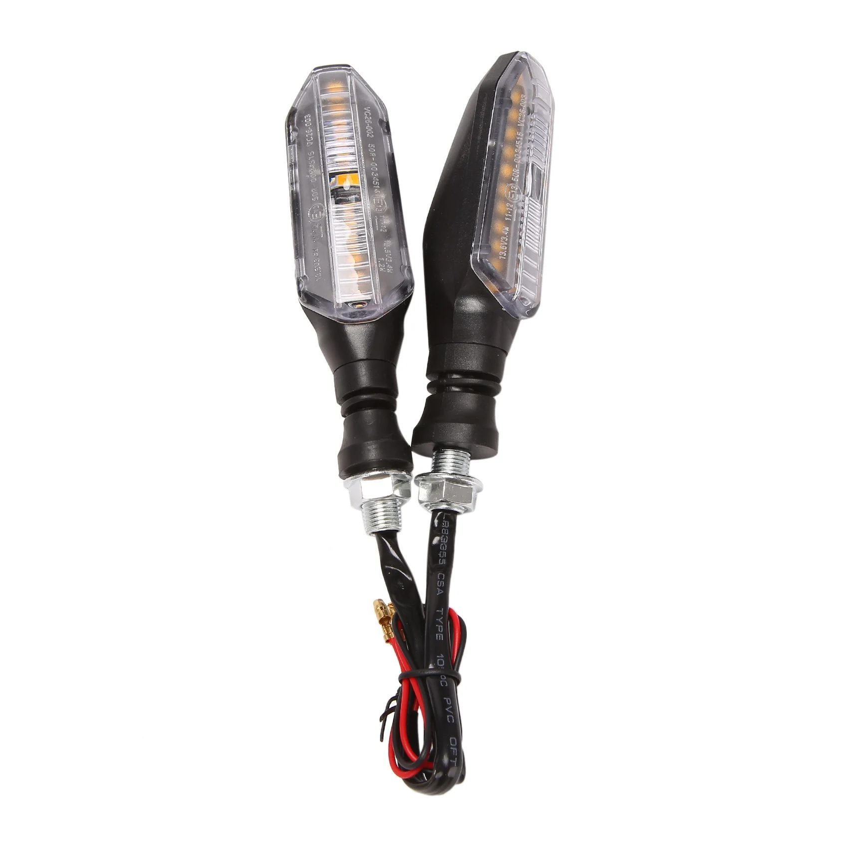 

Светодиодный динамический поворотник для мотоцикла, указатель поворота для Honda CB250 Kawasaki Yamaha Suzuki, 2 шт.