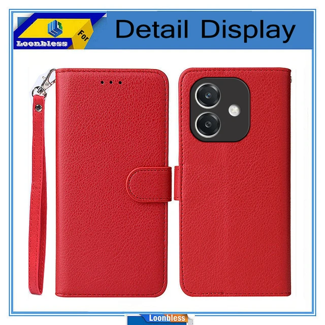 Housse Folio En Cuir Pour OPPO A60 5G Coque Premium PU TPU Flip Étui