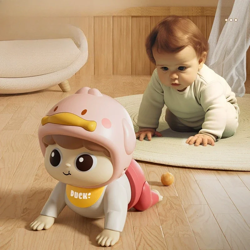 Jouet de beurre électrique avec son pour bébé, apprendre à ramper, tout-petit à bouger, 0-6-12 mois