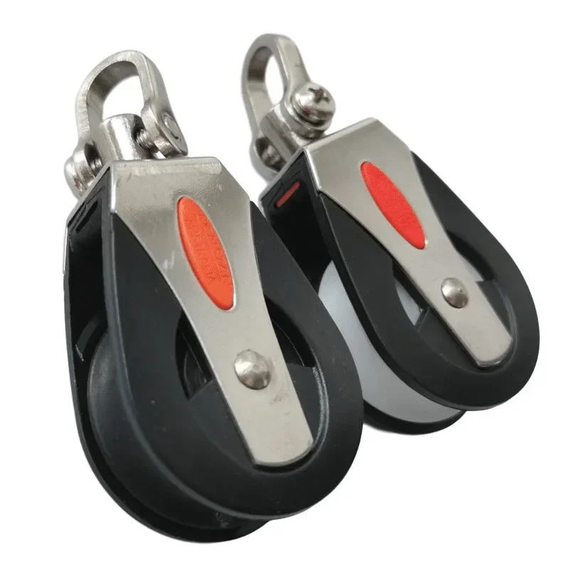 Swivel Pulley Stainless Steel Nylon For Sailing Yacht Sheave Universal Head Rope Pulley Hoist swivel pulley rope pulley hoist
