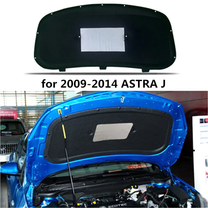 1Lot Fold Shipping For 2009-2014 OPEL ASTRA J Auto Engine Hood Sound Heat Insulation Cotton Soundproofing Cover Car Accessories