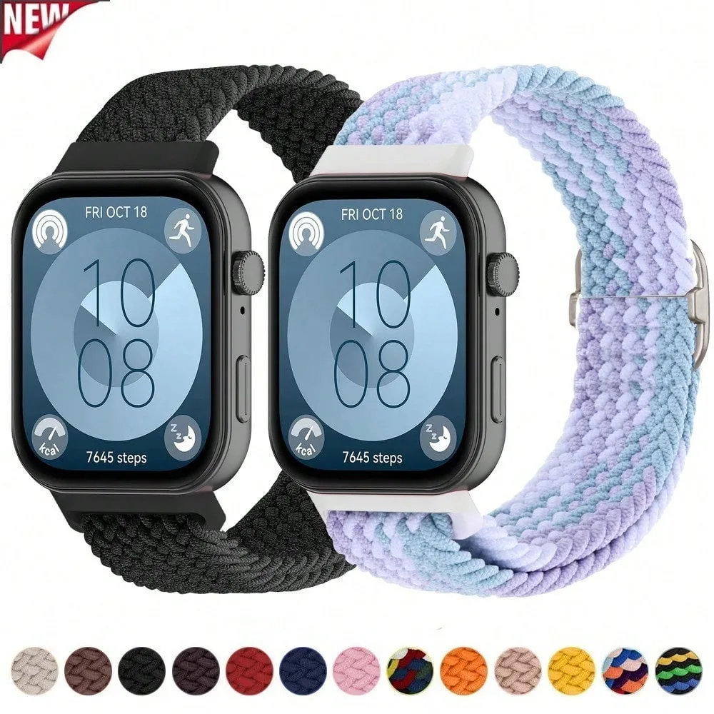 Braided Solo Loop Nylon Adjustable Strap - Replacement Bracelet Accessory