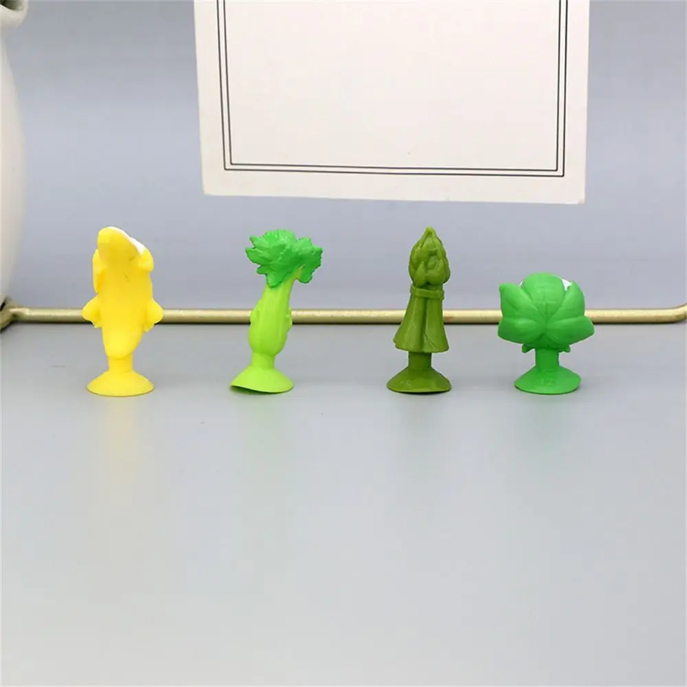 10Pcs Random Mini Suction Cup Toys Vegetables and Fruits Animal Mini Sucker Dolls Toy for Kid Boys Girls Gift