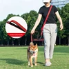 Hands Free Dog Leash for Walking Running with Safety Car Seat Belt Shock Absorbing Bungee Leash with Padded Handle 2