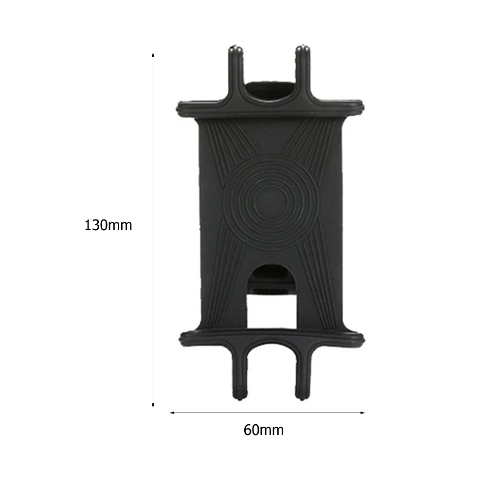 Bike Handlebar Phone Mount Silicone Bicycle Navigation Phone Bracket Shockproof for Phone Length Under 16.5cm Width Under 8cm