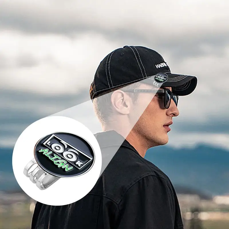 Golf Marker Hat Clip Golf Ball Marker Hat Clip Magnetic Ball Marker Cute Eyes Design Metal Tool Accessories Clamp Easy Attach