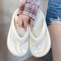 Evshine Women's Summer Flip Flops Outdoor Fashion Non-slip Beach Slippers Comfort Soft Bottom Lady Sandals House Bathroom Slides - Image 2