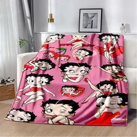 Cartoon  B-B-Bettys-boops Printed Blanket Picnic Blankets Warm Blanket Soft and Comfortable Blanket Home Travel 1