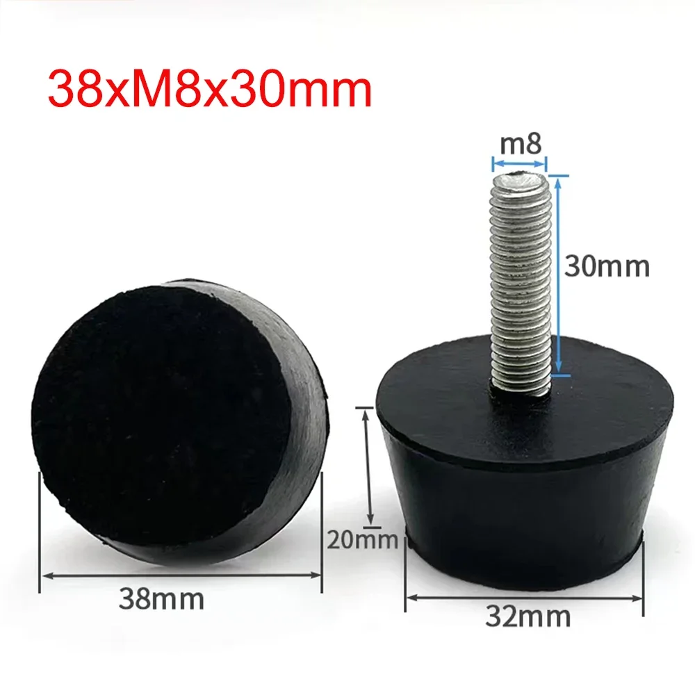 1Pcs Rubber Adjustable Feet Pad With Screw M8 M10 Table Chair Balck Leveling Foot Pad Furniture Leg Anti-shock Protections