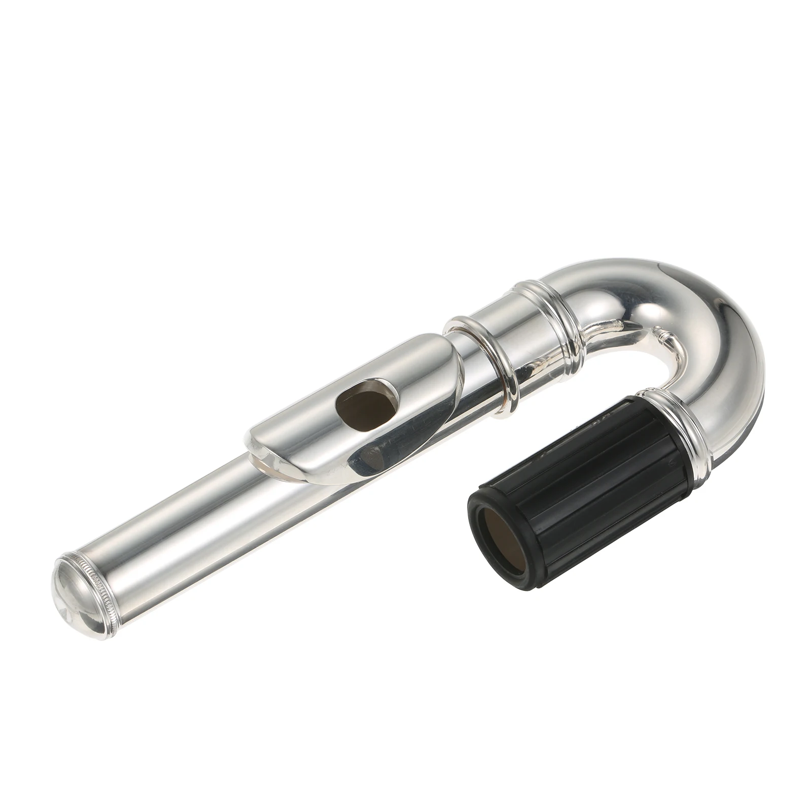 Metal Flute Diaphragm Nickel-Plated Flute Curved Head Joint Musical Instrument Accessories Headjoints Replacement Part