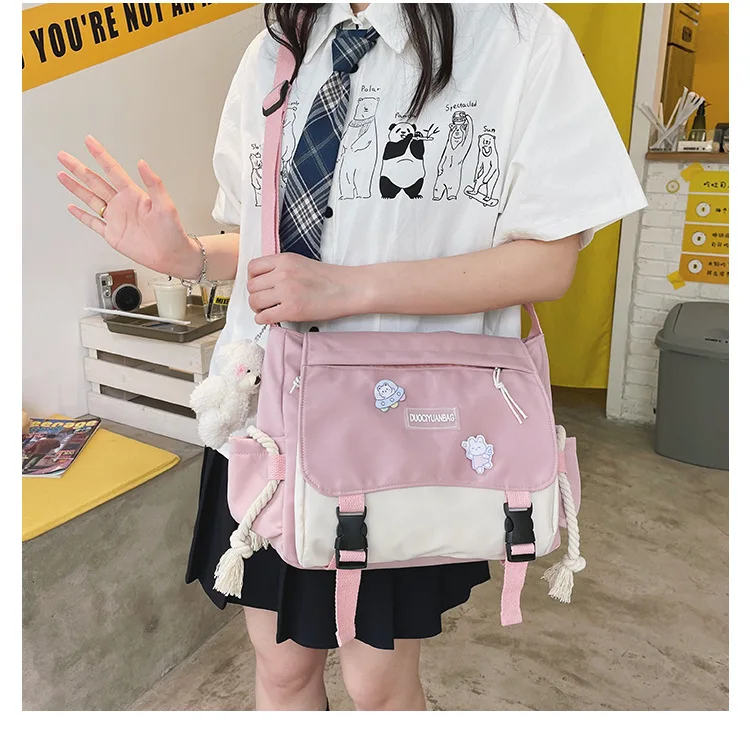 teenage まとめ売り おまけ付き Fashion Casual Big Bag Student School Bags for Teenage Girls