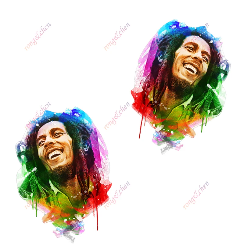 

Personality Car Sticker Bob Marley Colorful for Car Motorcycle Racing Helmet Laptop Trunk Body Car Window Surfboard PVC Decals