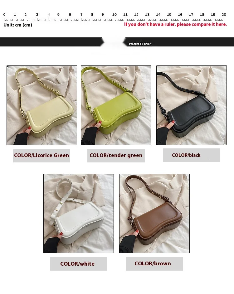 Mala de ombro feminina transversal elegante moda versátil_voghion.com