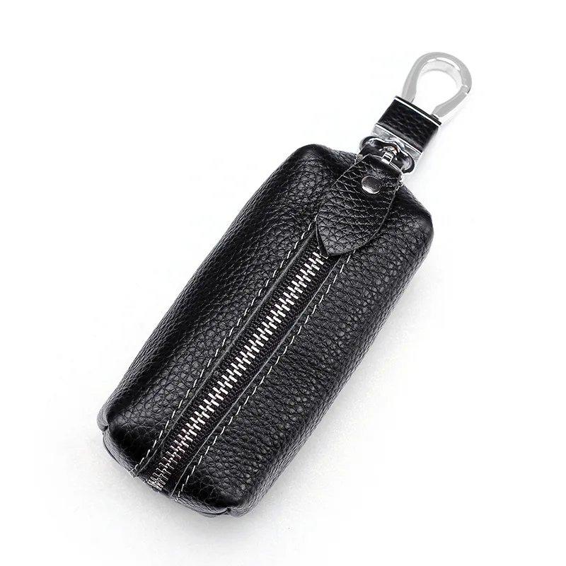 Genuine Leather Keychain Men Women Key Holder Organizer Pouch Cow Split Car Long Key Bag Housekeeper Case wallet key case,key holder,key organizer,key purse