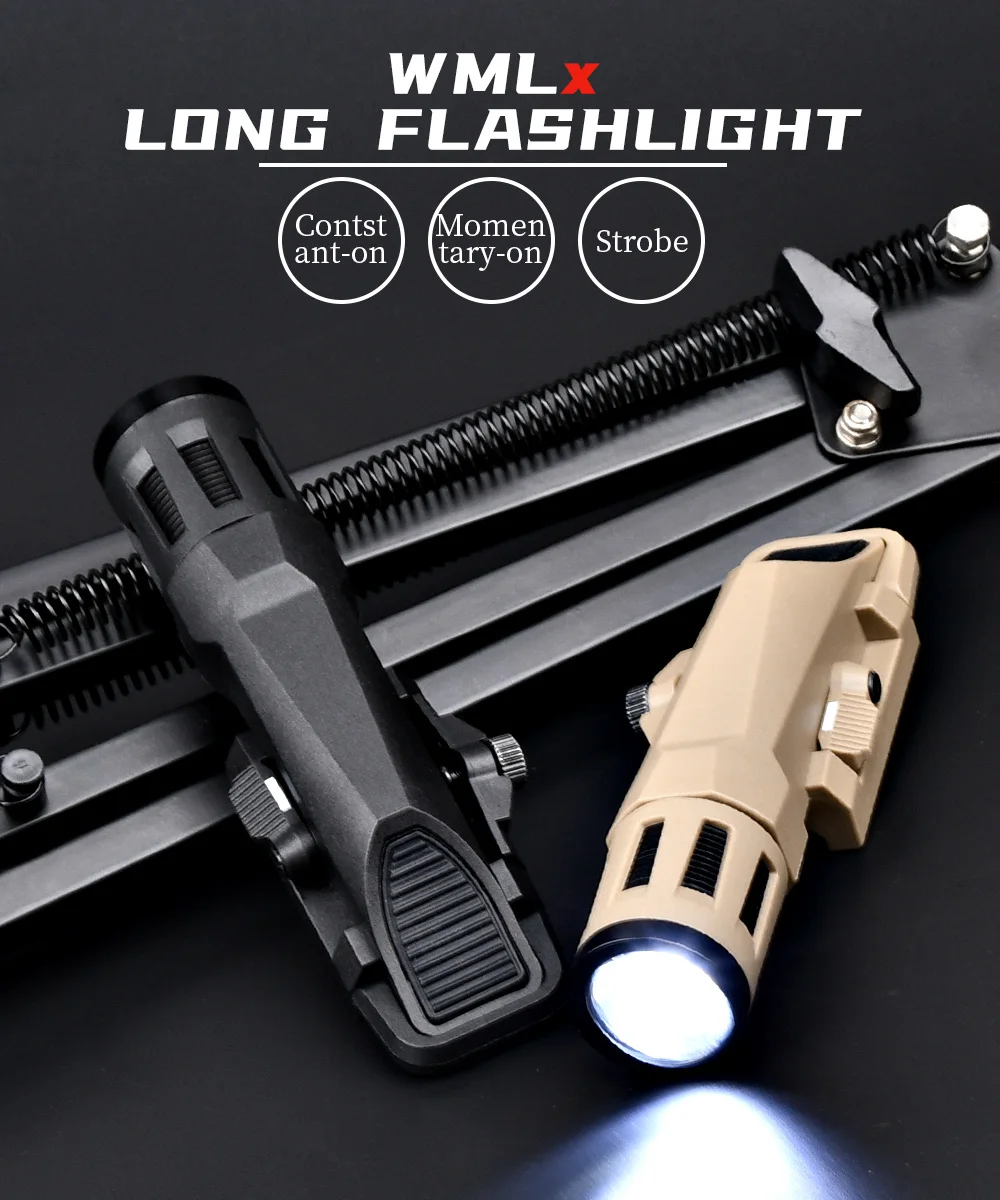 Description Picture 2 of itemWADSN WML X Gen 2 Tactical Airsoft Outdoor Hunting Helmet Lights LED 400Lumens Scout Flashlight White Light Strobe Fit 20MM Rail