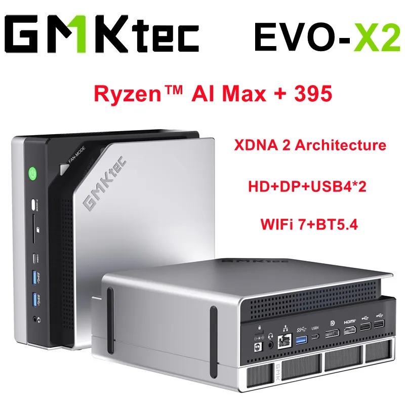 GMKtec EVO-X2 AI ミニ PC Ryzen ™ AI Max+ 395 Windows 11 AI+ PC APU