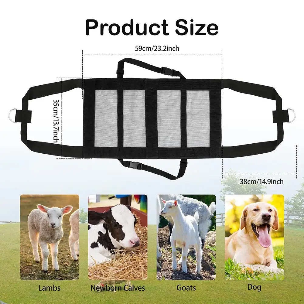 Animal weighing sling Calf scale Hanging weight scale Sling with adjustable straps for weighing calves lambs goat baby